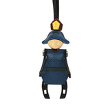Hermes Artificier Bag Charm Black, Deep Bleu, Rouge H, Vert Fonce, Citron Epsom, Chevre Mysore Palladium Hardware - Thumbnail View 3