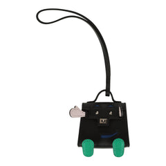 Hermes Mini Kelly Doll Idole Bag Charm Black, Mauve Pale, Vert Menthe, Bleu France Tadelakt, Chevre Mysore Palladium Hardware