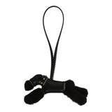 Hermes "Rock" Budy Apic Charm Black, Gris Pantin Milo Lambskin and Merino Wool Gold Hardware - Thumbnail View 1