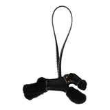 Hermes "Rock" Budy Apic Charm Black, Gris Pantin Milo Lambskin and Merino Wool Gold Hardware - Thumbnail View 2