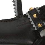 Hermes "Rock" Budy Apic Charm Black, Gris Pantin Milo Lambskin and Merino Wool Gold Hardware - Thumbnail View 3