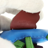 Hermes Pegase Rodeo Bag Charm PM Bleu Zanzibar, Vert Yucca Milo Lambskin, Craie Matte Alligator Touch - Thumbnail View 3