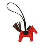 Hermes Rodeo Bag Charm PM Capucine, Terre, Black Milo Lambskin - Thumbnail View 2