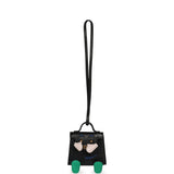Hermes Mini Kelly Doll Idole Bag Charm Black, Mauve Pale, Vert Menthe, Bleu France Tadelakt, Chevre Mysore Palladium Hardware - Thumbnail View 1