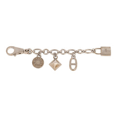 Pre-owned Hermes Amulette Olga Cadena Bag Charm Palladium Hardware