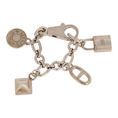Pre-owned Hermes Amulette Olga Cadena Bag Charm Palladium Hardware