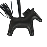 Hermes Rodeo Rock Bag Charm PM Black Milo Lambskin Palladium Hardware - Thumbnail View 5