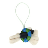 Hermes "A La Mer" Budy Charm Ecru, Bleu Nuit, Vert Peppermint, Bleu Hydra, Vert Yucca Merino Wool and Milo Lambskin - Thumbnail View 2