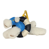 Hermes "A La Mer" Budy Charm Ecru, Bleu Hydra, Jaune De Naples, Bleu Nuit, Craie Merino Wool and Milo Lambskin - Thumbnail View 4