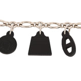 Pre-owned Hermes Olga Bag Charm Black Barenia Palladium Hardware - Thumbnail View 5