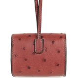 Hermes Kelly Festival Bag Charm Rouge H Ostrich Gold Hardware - Thumbnail View 4