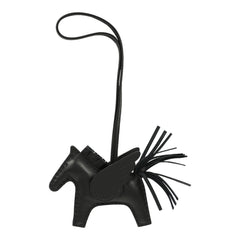 Hermes Pegase Rodeo Bag Charm PM So Black Milo Lambskin