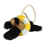 Hermes "A La Mer" Budy Charm Black, Dune, Craie, Jaune De Naples, Vert Peppermint Merino Wool, Milo Lambskin - Thumbnail View 4