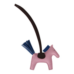 Hermes Rodeo Bag Charm PM Mauve Sylvestre, Bleu Saphir, Rouge Sellier Milo Lambskin