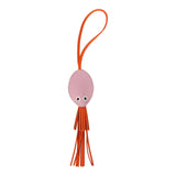 Hermes Poulpe Charm Mauve Sylvestre Epsom, Orange Milo Lambskin - Thumbnail View 1