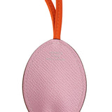 Hermes Poulpe Charm Mauve Sylvestre Epsom, Orange Milo Lambskin - Thumbnail View 3