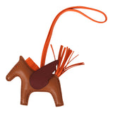 Hermes Pegase Rodeo Bag Charm PM Gold, Feu, Rouge H Milo Lambskin - Thumbnail View 1