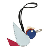 Hermes Birdy Charm Bleu Brume, Rose Mexico, Bleu Royal, Cuivre, Nata, Black Epsom, Chevre Mysore, Swift, Milo Lambskin Palladium Hardware - Thumbnail View 2