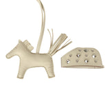Hermes Rodeo Rock Bag Charm PM Craie Milo Lambskin Palladium Hardware - Thumbnail View 3