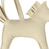 Hermes Rodeo Rock Bag Charm PM Craie Milo Lambskin Palladium Hardware - Thumbnail View 5
