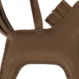 Hermes Rodeo Rock Bag Charm PM Ombre Shiny Varanus Salvator Lizard and Etoupe Milo Lambskin Palladium Hardware - Thumbnail View 5