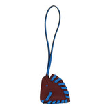 Hermes Cheval Tresse Bag Charm Rouge H, Bleu Hydra Epsom - Thumbnail View 1
