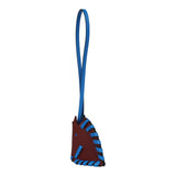 Hermes Cheval Tresse Bag Charm Rouge H, Bleu Hydra Epsom - Thumbnail View 4