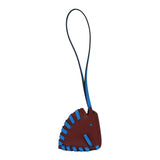 Hermes Cheval Tresse Bag Charm Rouge H, Bleu Hydra Epsom - Thumbnail View 3