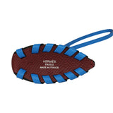 Hermes Cheval Tresse Bag Charm Rouge H, Bleu Hydra Epsom - Thumbnail View 5