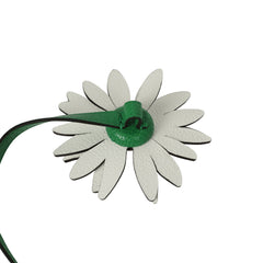 Hermes Marguerite Charm New White Evercolor, Bambou Chevre Chamkila, Jaune De Naples Enamel Palladium Hardware