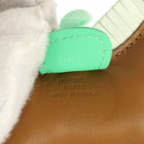 Hermes Rodeo Bag Charm PM Gold, Vert Comics, Vert Peppermint Milo Lambskin - Thumbnail View 3