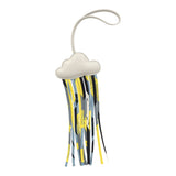 Hermes Cloud Charm Gris Perle Milo Lambskin, Multicolor Silk - Thumbnail View 1