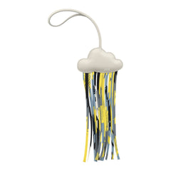 Hermes Cloud Charm Gris Perle Milo Lambskin, Multicolor Silk