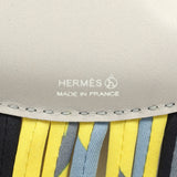 Hermes Cloud Charm Gris Perle Milo Lambskin, Multicolor Silk - Thumbnail View 3