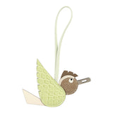 Hermes Birdy Charm Jaune Bourgeon, Nata, Ficelle, Nata, Etoupe, Vert Fizz Matte Alligator, Chevre, Shiny Lizard Varanus, Chevre, Epsom, Milo Lambskin Palladium Hardware - Thumbnail View 2