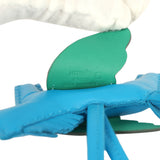 Hermes Pegase Rodeo Bag Charm PM Bleu Zanzibar Milo Lambskin, Vert Moyen Matte Alligator Touch - Thumbnail View 3