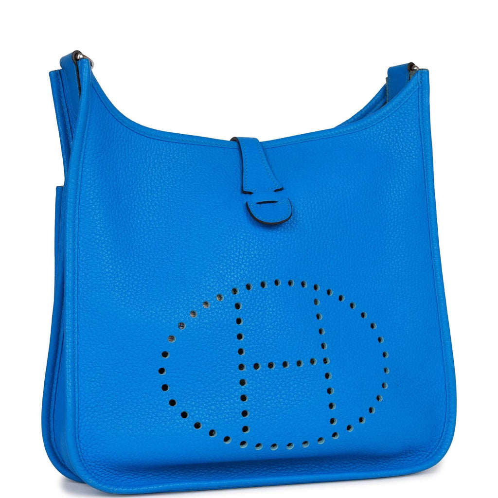 Hermes, Bags, Hermes Evelyne Poche Iii 3 Pm Dark Blue Cross Bag