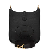 Hermes Evelyne TPM Black Clemence Gold Hardware