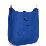 Hermes Evelyne TPM Bleu Electric Clemence Gold Hardware