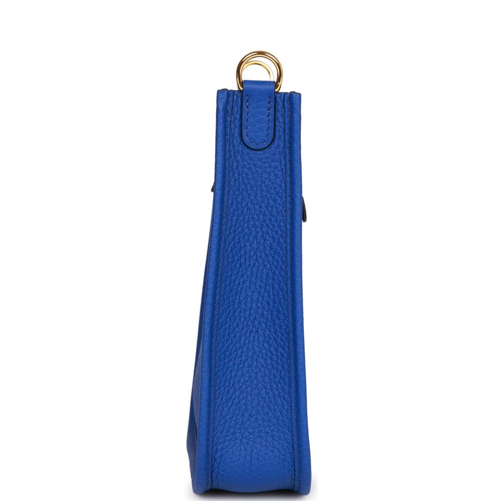 Hermes Evelyne TPM Bleu Royal Clemence Gold Hardware