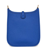 Hermes Evelyne TPM Bleu Electric Clemence Gold Hardware