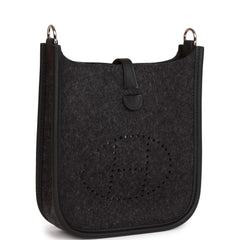 Hermes Evelyne TPM Graphite Feutre and Black Swift Palladium Hardware