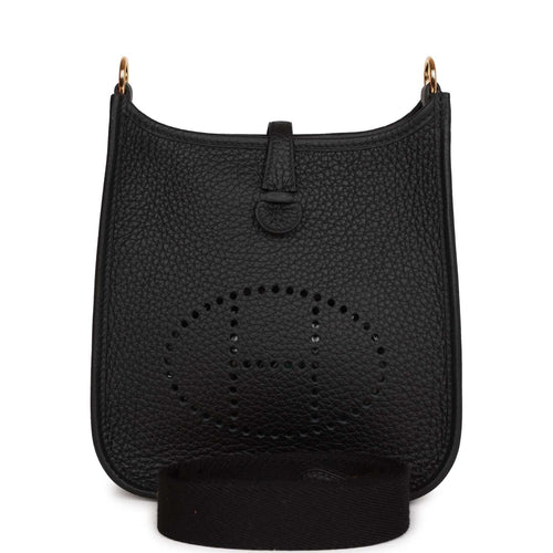 Hermes Evelyne TPM Black Clemence Gold Hardware