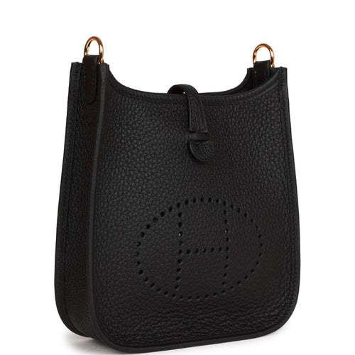 Hermes Evelyne TPM Black Clemence Gold Hardware