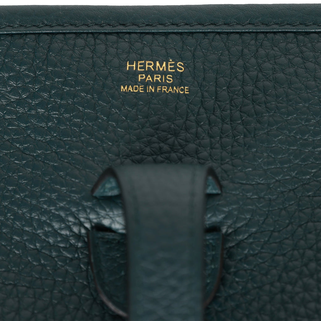 Hermes Evelyne GM Bag Gold Taurillon Clemence Palladium Hardware