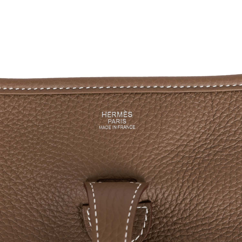 Hermès Etoupe Clemence Evelyne II TPM 16 Palladium Hardware, 2022