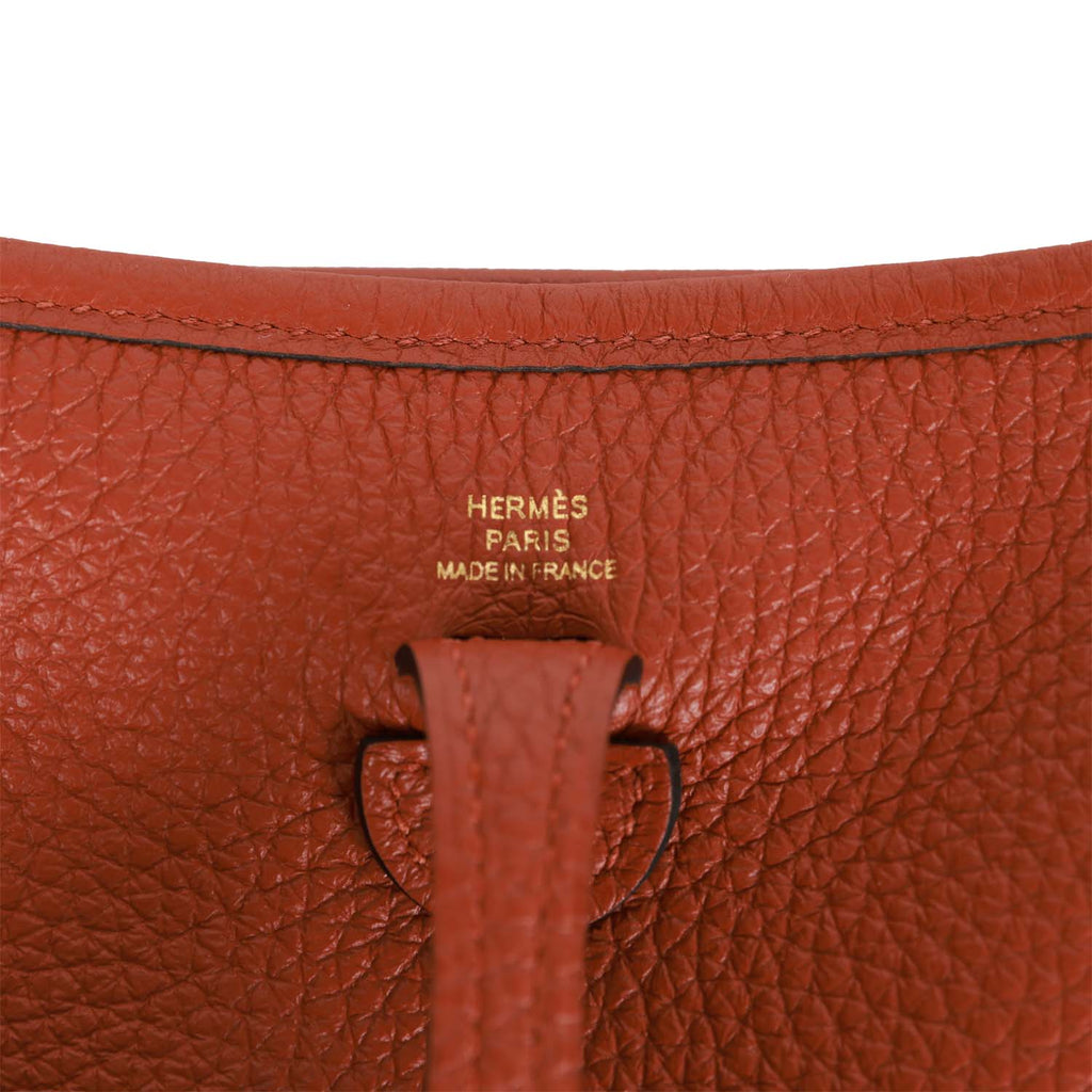Hermes Evelyne TPM Gold Clemence Gold Hardware – Madison Avenue Couture
