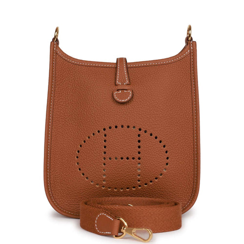 Hermès - Authenticated Evelyne Handbag - Leather Grey Plain for Women, Never Worn