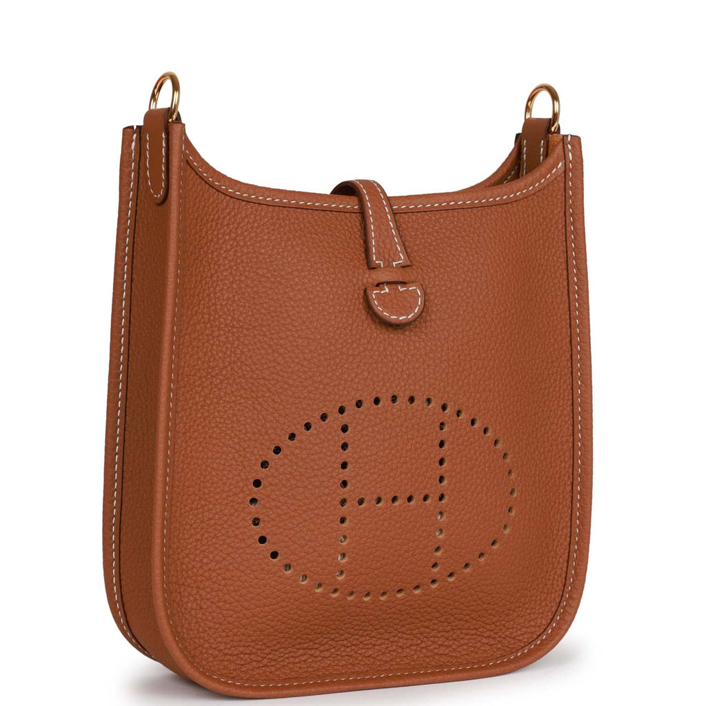 Sold at Auction: Hermès Gold Maurice Leather Evelyne TPM Bag with Palladium  Hardware U, 2022 Cond