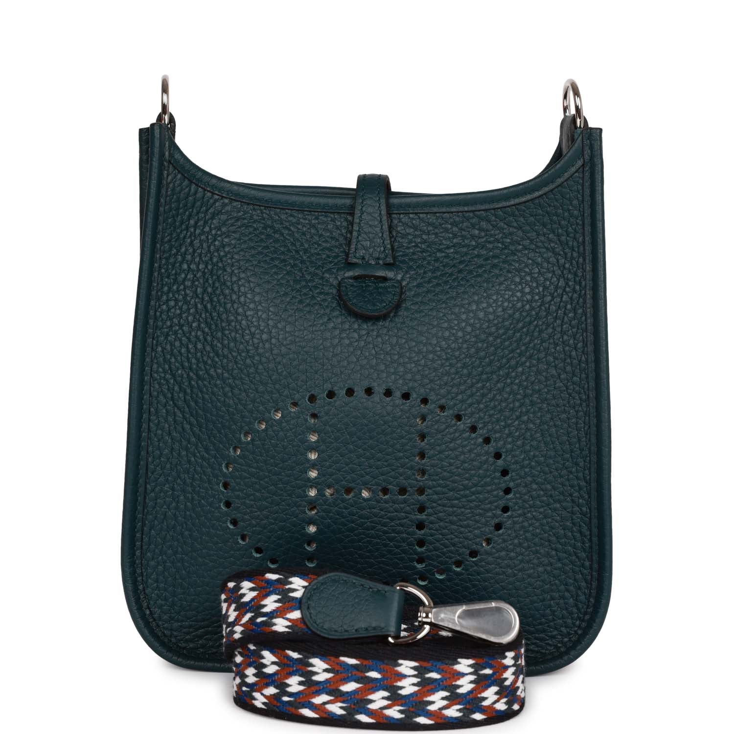 Hermes Evelyne TPM Vert Cypress Clemence Palladium Hardware – Madison ...